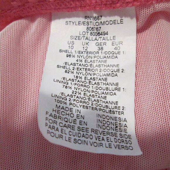 Swim Solutions Textured Tie-Front Swimdress NWT Sz 10 - Picture 10 of 11